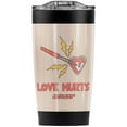 thumbnail image 1 of Operation/Love Hurts Stainless Steel Tumbler 20 oz Coffee Travel Mug/Cup, Vacuum Insulated & Double Wall with Leakproof Sliding Lid | Great for Hot Drinks and Cold Beverages, 1 of 7