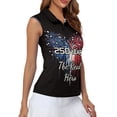 thumbnail image 4 of HUIACONG 4th Of July Firework Print Womens Golf Shirt, Sleeveless Sleeveless Golf Shirts Skin Friendly Trendy Tennis Shirts Stretchy, 4 of 7