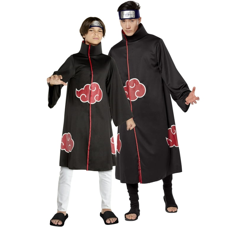 InSpirit Designs Naruto Akatsuki Halloween Fantasy Costume Male, Child  4-10, Black