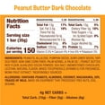 thumbnail image 6 of MUNK PACK 1g Sugar Nut & Seed Bars, Peanut Butter Dark Chocolate - Low Carb Keto Bars, Low Sugar Snacks, Gluten Free - Box, 4 Count, 1.23oz, 6 of 6