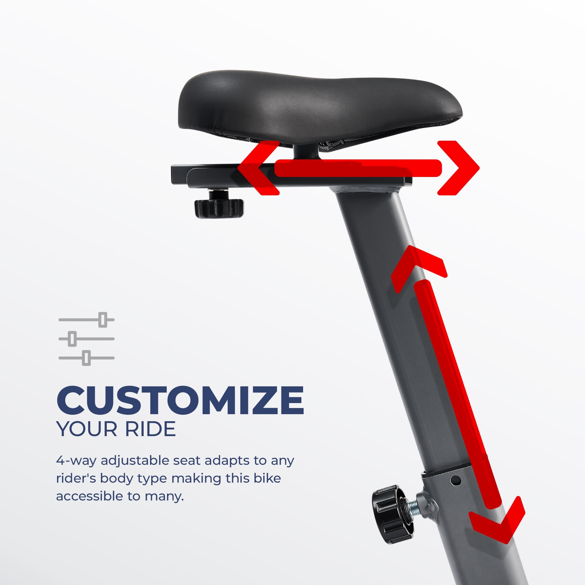 Sunny Health & Fitness Upright Indoor Cycling Bike, Performance Interactive Series w Smart Bluetooth & FREE SunnyFit® App  - SF-B220030