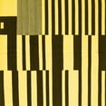 thumbnail image 1 of Ahgly Company Indoor Square Abstract Yellow Contemporary Area Rugs, 7' Square, 1 of 4