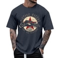 thumbnail image 2 of Cotton T Shirts for Men Graphic Fashion Breathable Crewneck Streetwear Tees 4xl Athletic Fit Plain & Logo Basic T-Shirt for Men, 2 of 4
