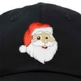 thumbnail image 2 of DALIX Christmas Happy Santa Hat Womens Embroidered Baseball Cap in Black, 2 of 6
