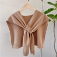 thumbnail image 1 of Cross Shawl, New Fall Shoulders, Solid Color Knit Outer Wear, Thin Style,Camel, 1 of 6
