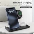 thumbnail image 3 of 3-in-1 Foldable Portable Wireless Charger Is Suitable for iPhone, for Samsung Other Wireless Charging Models, for Apple Watch, for AirPods., 3 of 7