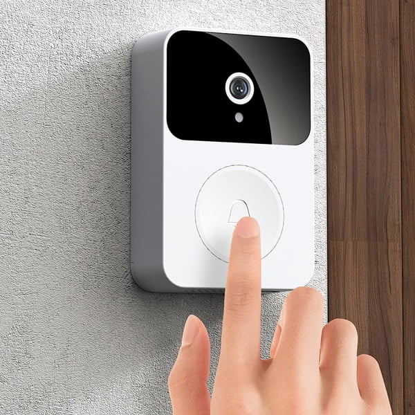 Smart Wireless Remote Video Doorbell, Home Intercom HD Night Vision WiFi Rechargeable Door Doorbell