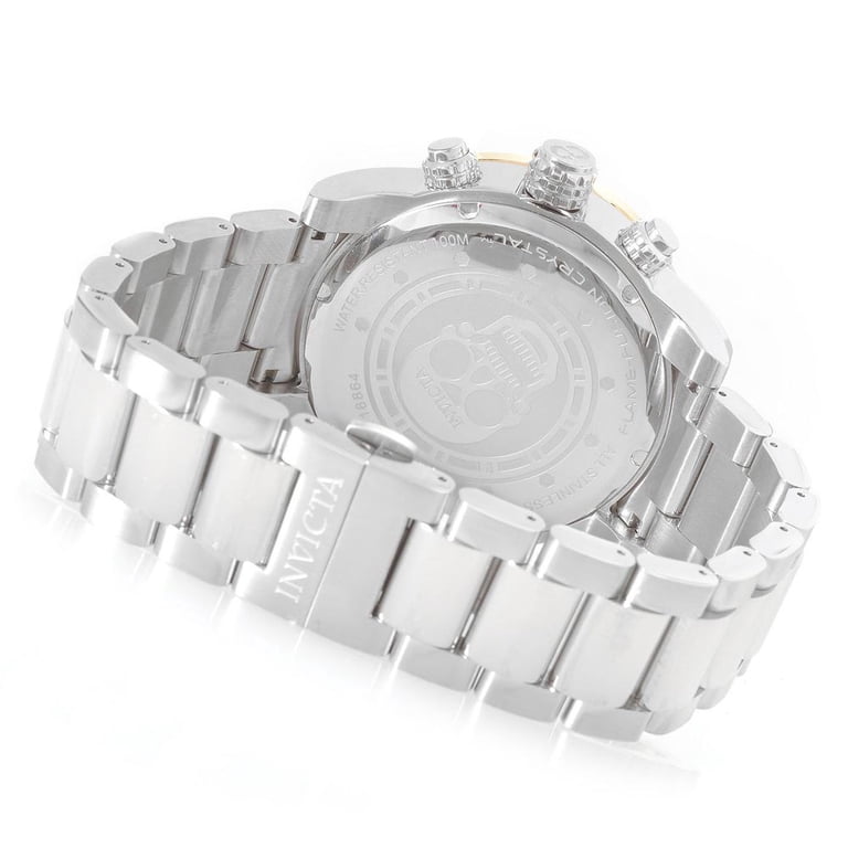 Invicta Men's 18866 Corduba Skull Skeleton Dial Steel Bracelet