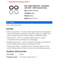 thumbnail image 2 of Rear Caliper Repair Kit - Compatible with 2003 - 2005 Chevy Astro 2004, 2 of 2
