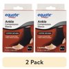 (2 pack) Equate Copper-Infused Ankle Compression Sleeve Brace, Medium / Large