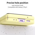 thumbnail image 4 of MonsDirect for 6.7 inch Samsung Galaxy Z Flip 4 5G 2022 Case, Hinge Protection Hard PC Back Shell Anti-Drop Slim Shockproof Full Coverage with Independent Lens Circle for Galaxy Z Flip 4, Yellow, 4 of 7