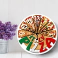 thumbnail image 3 of Reloj de pared redondo único con divertido diseño de pizza, reloj colgante, decoración de pared de restaurante occidental, 3 of 7