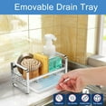 thumbnail image 5 of 304 Stainless Steel Sink Caddy Sponge Holder - Sink Caddy Organizer, Sponge Holder for Sink, Sink Tray Drainer Rack, Soap Dish Dispenser Brush Holder Storage Kitchen Accessories, 5 of 8
