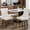 Beige, variant on American Design Solid Wood Dining Chair, Velvet Upholstered / Easy - to - assemble in Dining