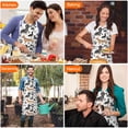 thumbnail image 4 of Dachshund Footprint Apron-Garden Aprons for Women with Pockets-Cotton Linen Waterproof Kitchen Cooking Gardening Aprons Adjustable for Kitchen,Cooking,BBQ and Salon 33x27 Inch, 4 of 7