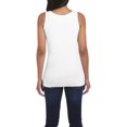 thumbnail image 3 of Gildan- Camiseta de tirantes larga para chica (Blanco), 3 of 3