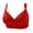 Red, variant on Lolmot Women's Full Coverage Floral Underwire Non Padded Lace Bra Plus Size Lingerie Seamless Floral Lace Wire Free Soft Cup Everyday Bra