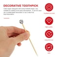 thumbnail image 2 of 100pcs Fruit Picks Creative Football Shape Picks Disposable Fruit Sticks Party Decor, 2 of 9