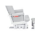 thumbnail image 5 of Suite Bebe Contempo Nursery Glider with Ottoman, White Wood and Dove Gray Fabric, 5 of 8