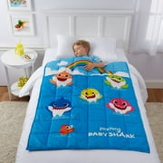 Baby Shark Kids Weighted Blanket, 4.5lb, 36 x 48, Blue, Nickelodeon