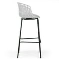 thumbnail image 5 of Berkeley Beige Upholstered Fabric Bar Stool with Natural Wood Accent Legs, 5 of 6