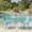 Blue, variant on Water - resistant powder - coated | Picnic area use | Comfortable outdoor seating