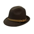 thumbnail image 2 of TANGNADE Fedora Hats for Women Windfall Men & Vintage Wide Brim Hat With Belt Buckle Summer Hats Coffee, 2 of 4