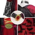 thumbnail image 5 of CONZONE Halloween Outfit For Girls Hallowmas Dress Dress Up Clothes For Kids Trendy Festival Stage Party Outfits Size 9-12 Years Watermelon Red, 5 of 5