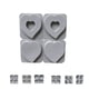 thumbnail image 3 of Molde de silicona para decoración de pasteles con forma de estrella de corazón amoroso de azúcar de caramelo de chocolate de 4 ranuras Eigraketly JJ22040-01, 3 of 6