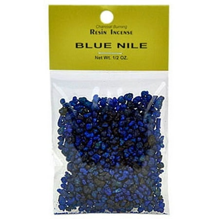 Premium Charcoal Incense - Blue Nile Blend, 1/2 Ounce Bag, Charcoal Burning Premium Natural Resin Incense