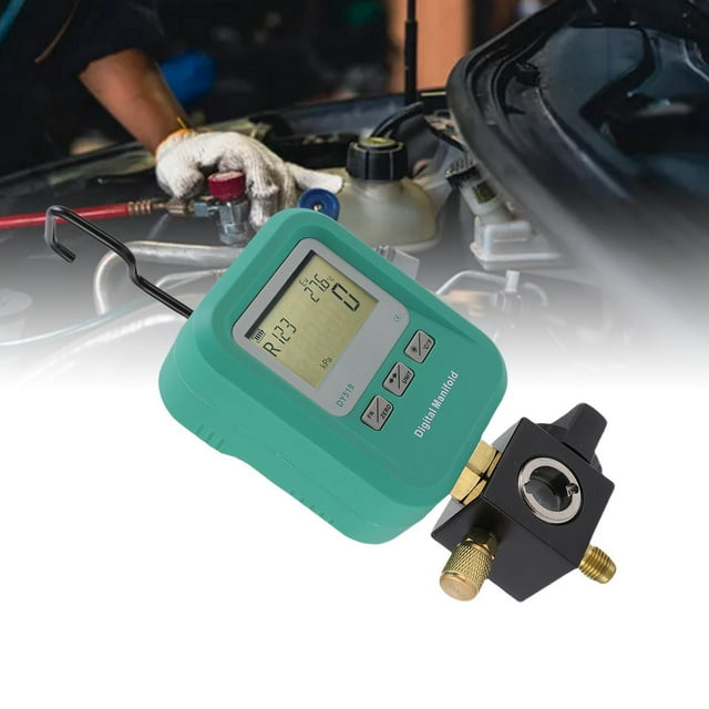 Air Conditioning Manifold Tester, Multiple Units Vacuuming Function -101-6000 Kpa Digital Manifold Meter for AC Maintenance