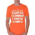 thumbnail image 1 of Awkward Styles Santas Coming I Know Him Christmas Shirt Men's Holiday Top Xmas Funny Santa Christmas Tshirts for Men Santa I Know Him Ugly Christmas T-Shirt Christmas Holidays Shirts, 1 of 4