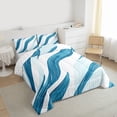 thumbnail image 3 of Castle Fairy Abstract Gradient Stripes Queen Comforter Set,Vintage Bedding Comforter Set, 3 of 8