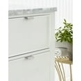 thumbnail image 2 of Amerock Streamline Tab 1-3/4 inch (44mm) Length Satin Nickel Cabinet Finger Edge Pull, 10 Pack, 2 of 4