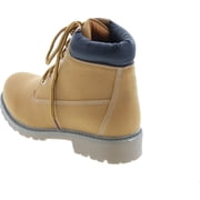 Nature Breeze Womens Terrain Leatherette Multi Color Padded Collar Hard Toe Boot - Wheat