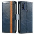 thumbnail image 3 of Case for Motorola Moto G Pure Cover Leather Wallet Folio Case Book Design Flip Magnetic Closure - Blue, 3 of 5