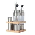 thumbnail image 3 of Seasoning Bottle Set, Wooden Rack Seasoning Bottle Set  Waterproof  For Kitchen, 3 of 8