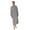 Gray, variant on Inkach Men'S Long-Sleeve Button-Down Solid Color Print-Shirt Stylish Nightgown