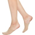 thumbnail image 2 of 6 Pairs Toe Topper Women Socks Half Noshow Seamless Socks, 2 of 6