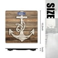 thumbnail image 2 of High Precision Body Weight Scale Smart Bathroom Scales with Large LCD Display(400lbs),Decorative for Bedroom-Vintage Hand Drawn Anchor On Wooden Background, 2 of 4