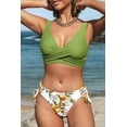 thumbnail image 4 of Women's Bikini Swimsuit Front Cross Lace Up Two Piece Bathing Suit, 4 of 6