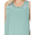 thumbnail image 5 of EZI Women's Plus Cotton-rich Sleeveless Nightgown, 5 of 7