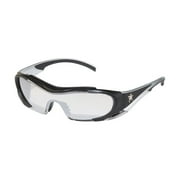 MCR Safety Hellion Anti-Fog Safety Glasses Clear Lens Black Frame