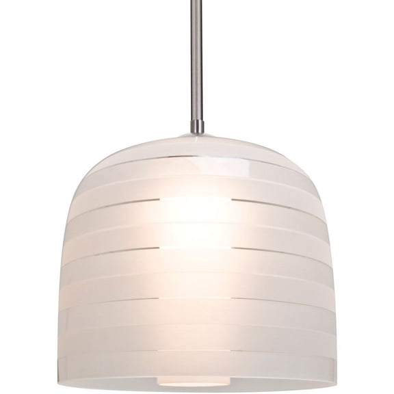 Besa Lighting - Mitzi 10 - 1 Light Cord Pendant-Satin Nickel Finish-Frost Glass