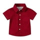 thumbnail image 2 of Odeerbi Camisa de Vestido de Niños y Niñas Color Sólido Camisas de Uniforme Escolar de Manga Corta Con Bolsillo, 2 of 8
