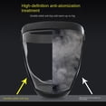 thumbnail image 4 of Máscara de seguridad transparente con filtros, protección Facial completa, a prueba de salpicaduras de aceite, antiniebla, gafas de trabajo, 4 of 4