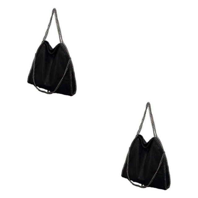 Youkk Versatile Tote Bag For Effortless Versatility Functional And Beautiful black 2Set