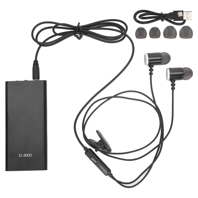 Amplificador de sonido digital D3000, dispositivo potenciador de voz, reducción de ruido con auriculares.