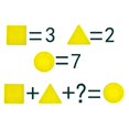 thumbnail image 4 of 30pcs Chips de Aprendizaje Geometría Matemática Sumistros de Cortacésped Decoración Jardín Macarena Enseñanza de matemática para niños, 4 of 8