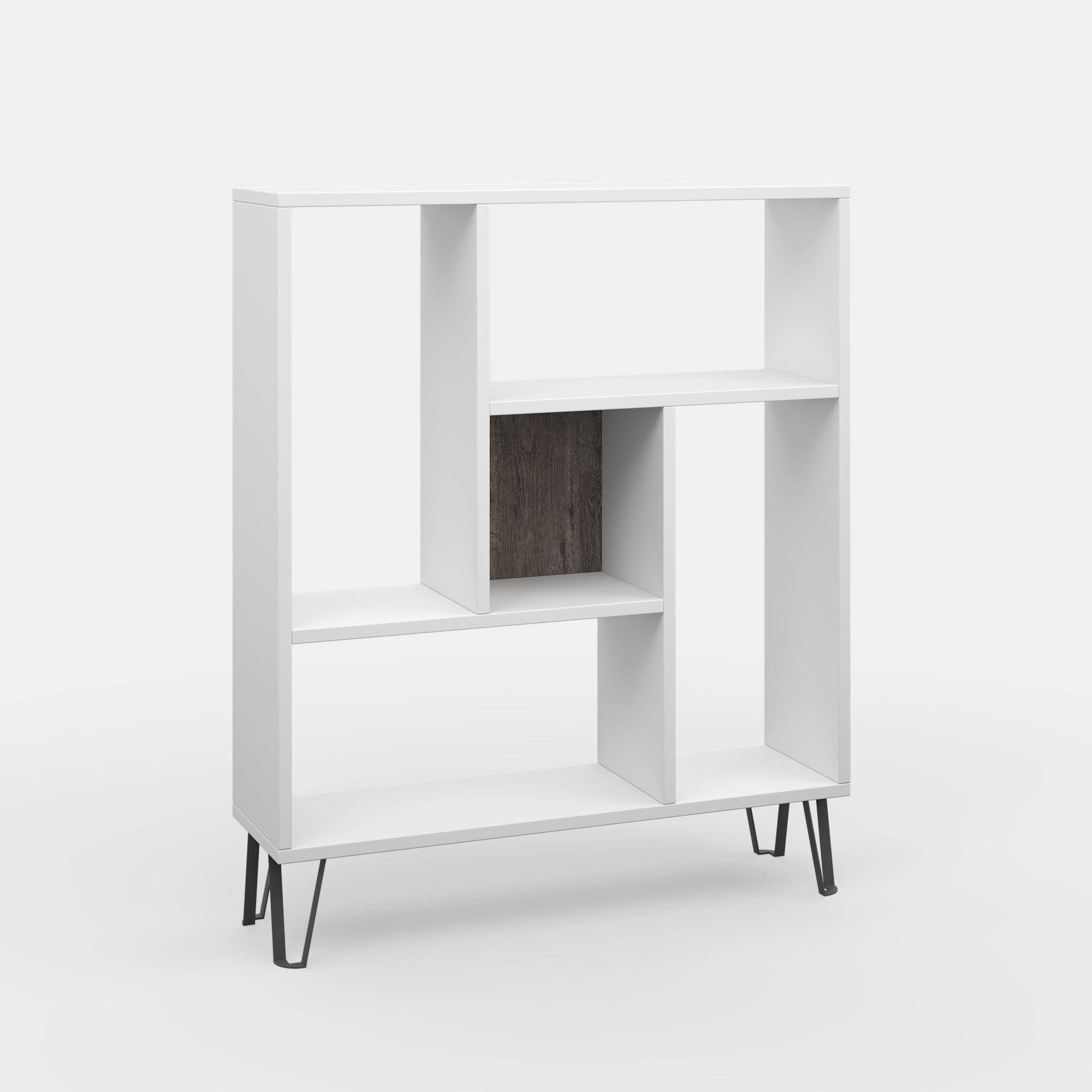 Ada Home Decor Arven 3 Tier Open Shelf Cube Bookcase, White